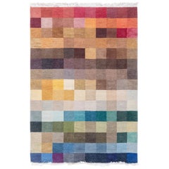 Modern Multi Color Pile Rug