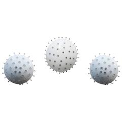 Fantastic Set of Three Emil Stejnar Ceiling Lamps by Rupert Nikoll, Vienna, 1950 9