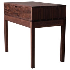 Large Handcrafted Nightstand, Walnut & Oak