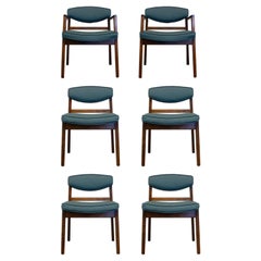 Used Set of 6 George Nelson for Herman Miller Mid Century Modern Walnut Chairs