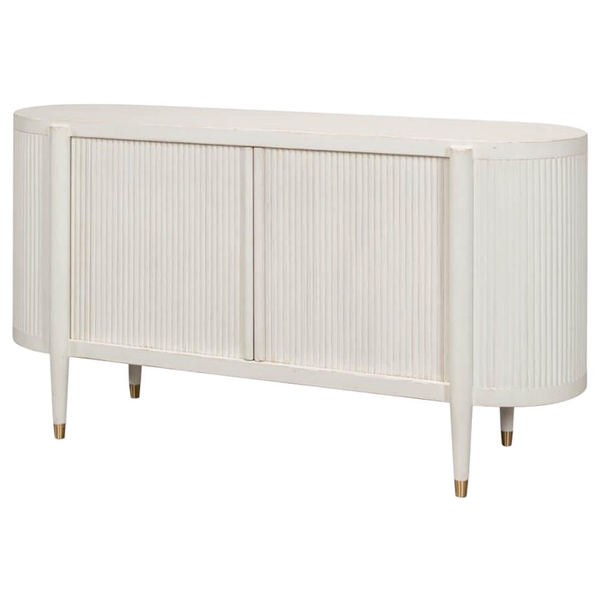 Antique White Fluted Sideboard