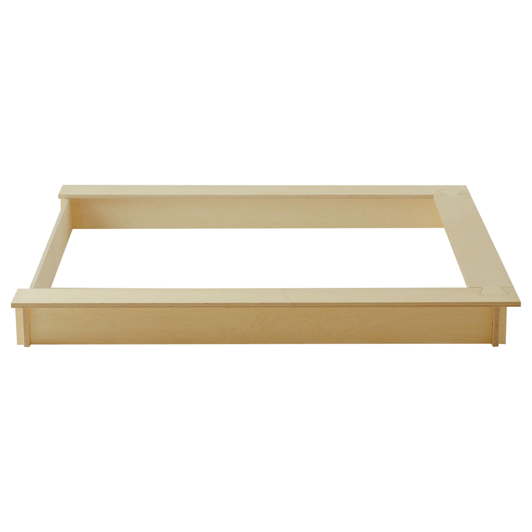 Minimalist Birch Dovetail Bed, Judd Style - by The Future is Flat