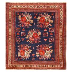 Square Antique Persian Afshar Rug 2