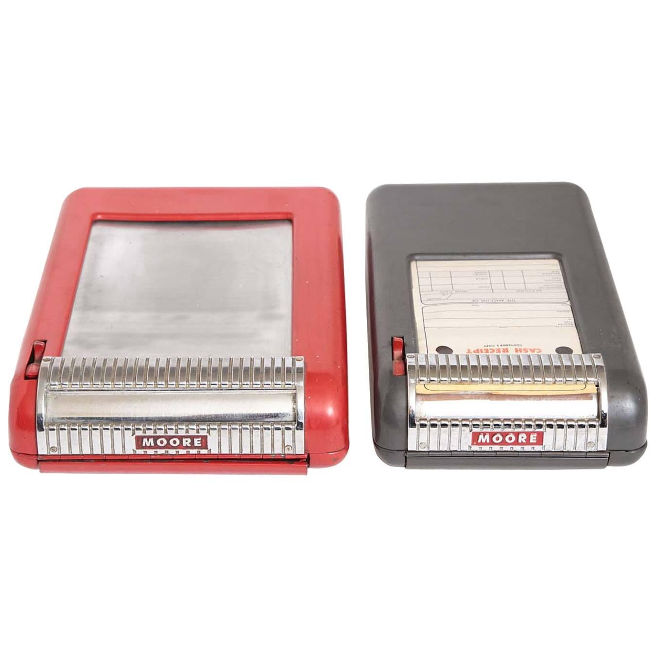 Pair Walter Dorwin Teague Receipt Printers for Moore Business Forms, circa 1946 For Sale