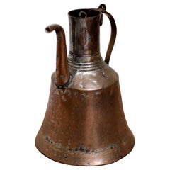 Antigua jarra otomana imperial ibrik de cobre