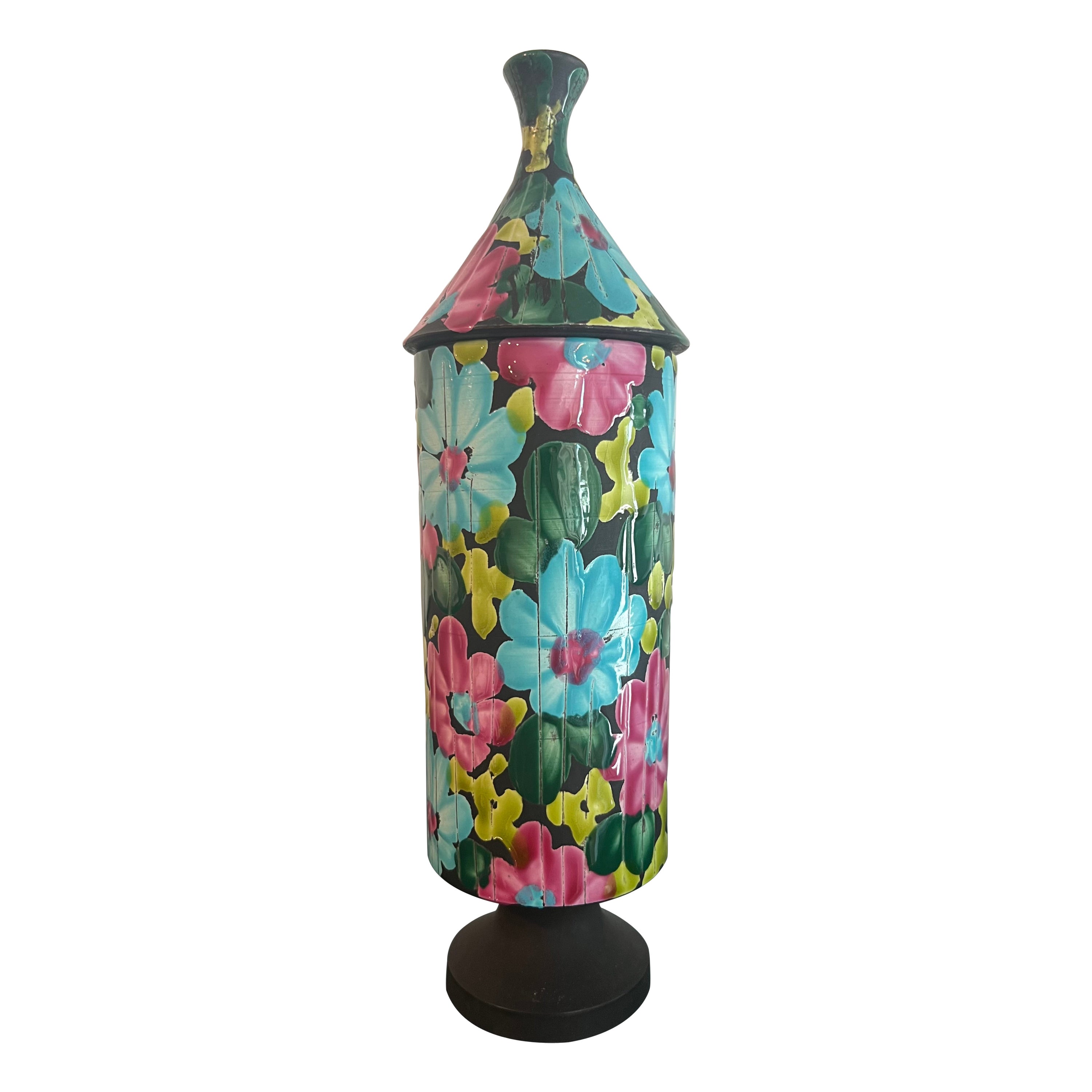 Alvino Bagni Lidded Vase For Sale