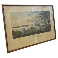 Vintage Framed Scenic Print of Montreal St. Helens Island by J Gray.