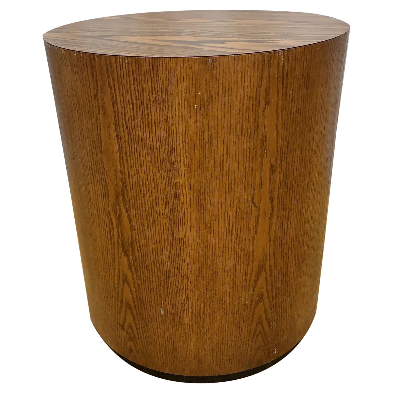 Table cylindrique ronde moderne du milieu du siècle dernier   en vente