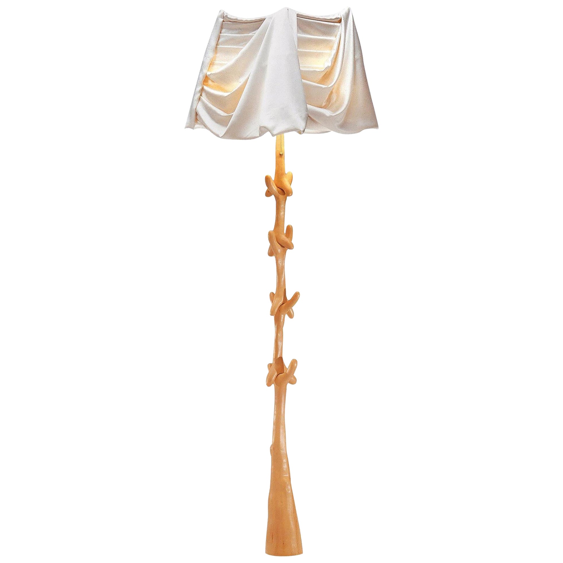 Salvador Dali Contemporary Muletas Lamp Sculpture en bois de tilleul par Bd en vente