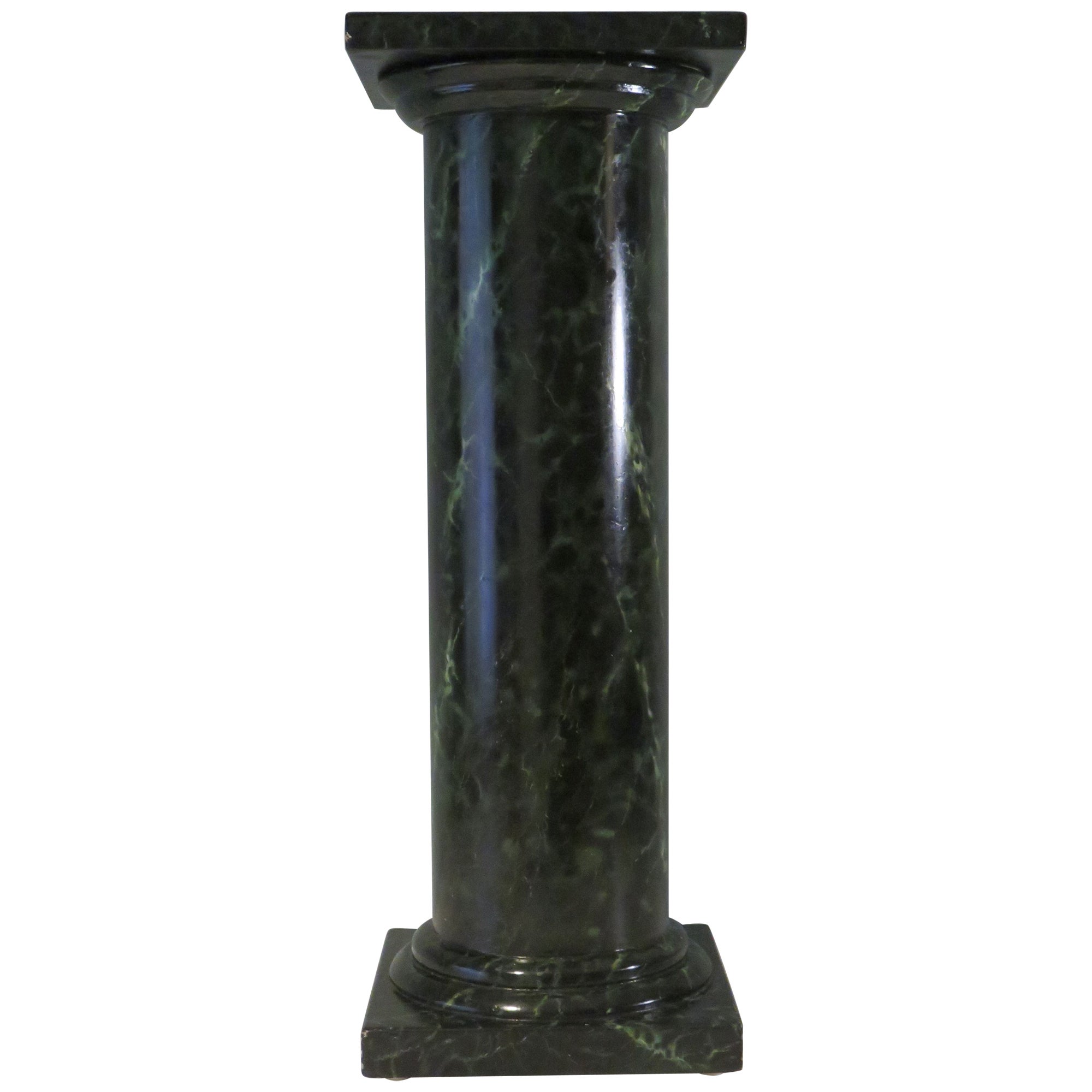 Faux marble column, pedestal, mid 20th century, France For Sale