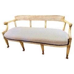 Settee néoclassique gustavienne suédoise