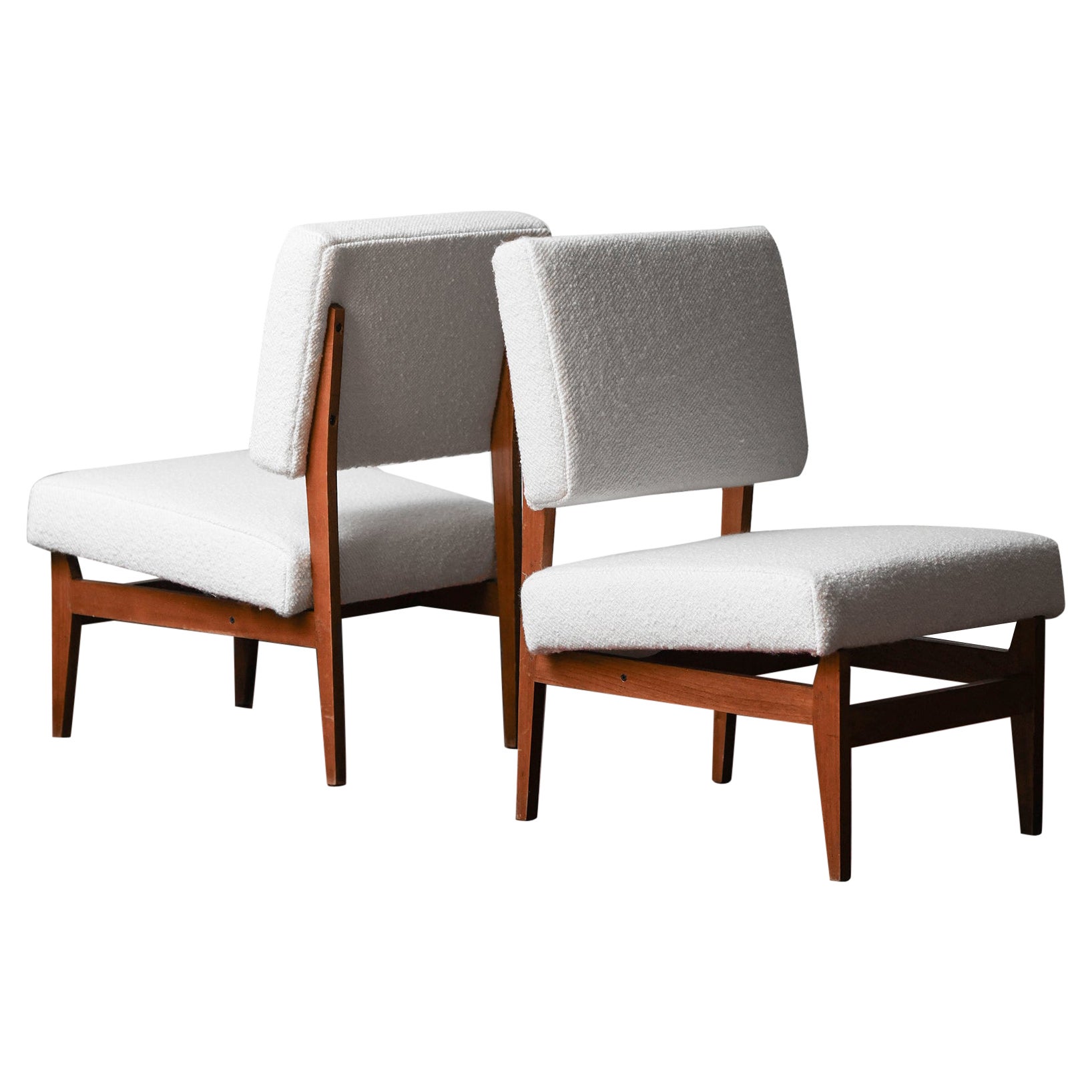 Pair of Mid-Century armchairs, Edmondo Palutari for Dassi Mobili Moderni, 1950s For Sale