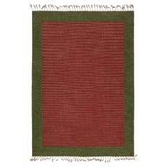 Midcentury Swedish Flat Weave Rug by Erik Lundberg