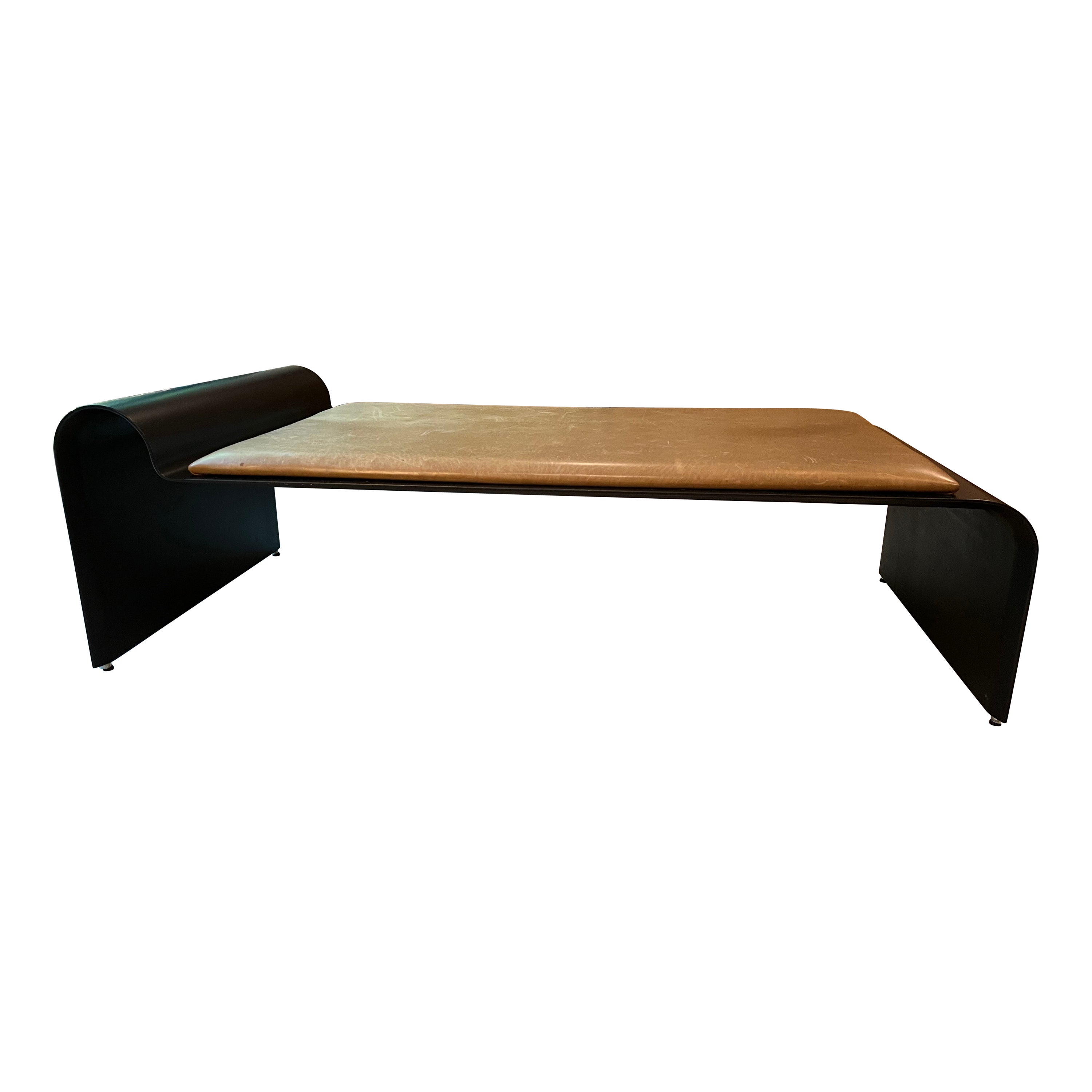 'Magic' Fiberglass Leather Daybed by Asa Pingree - Single For Sale