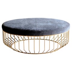 Wired Large Ottoman by Phase Design