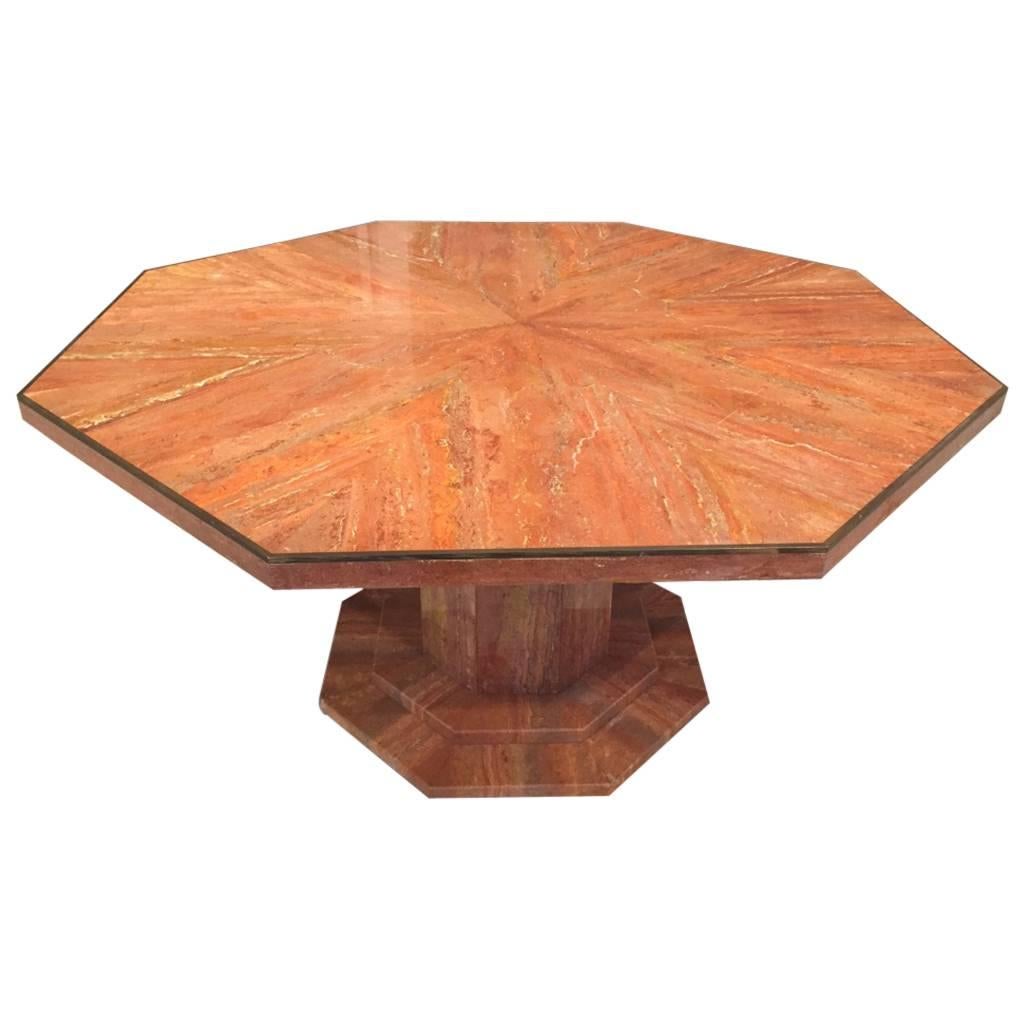 Italian Mid Century Modern Marble Table