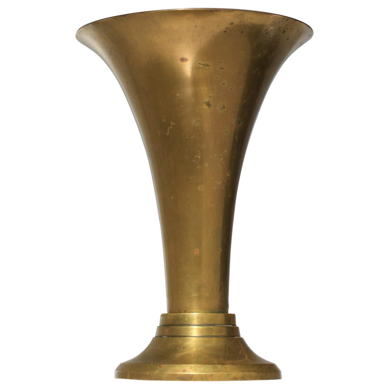 French modernist brass lamp from the 40s art deco