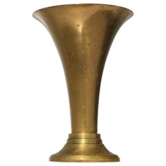French modernist brass lamp from the 40s art deco