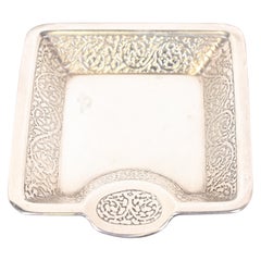 Tiffany & Co. Art Deco Sterling Silber Aschenbecher oder Catchall Tablett