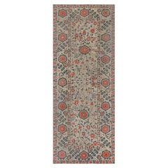 Tapis vintage Samarkand Khotan fait à la main