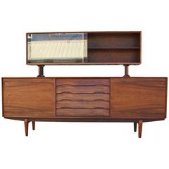 Vintage Excellent Skovby Rosewood Credenza and Hutch