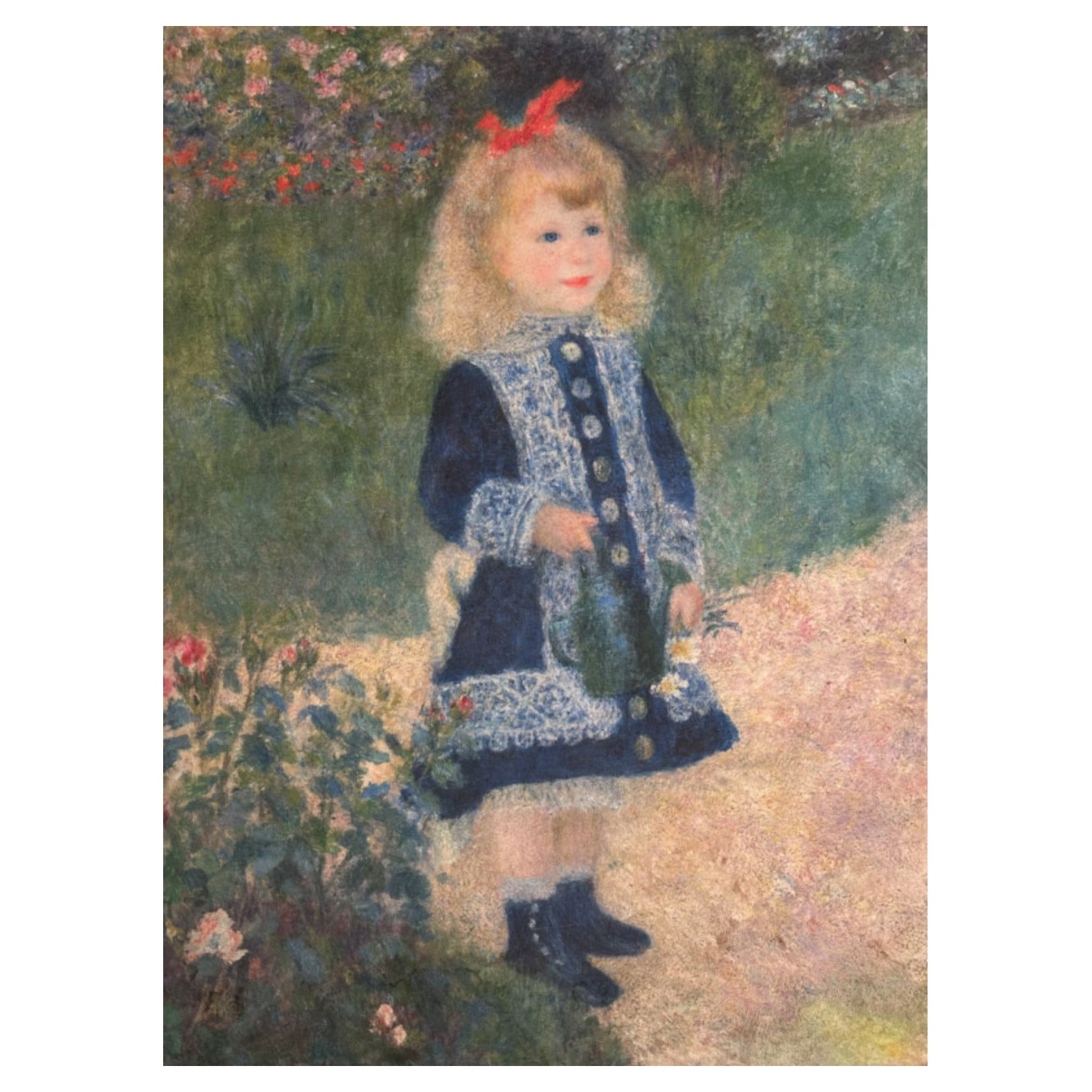 Impressionist Oil Painting of a Girl For Sale