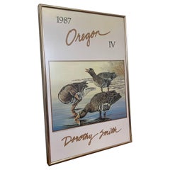 Vintage Oregon Waterfowl Print by Dorathy Smith.