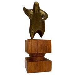 Abstrakte figurative Bronze-Skulptur