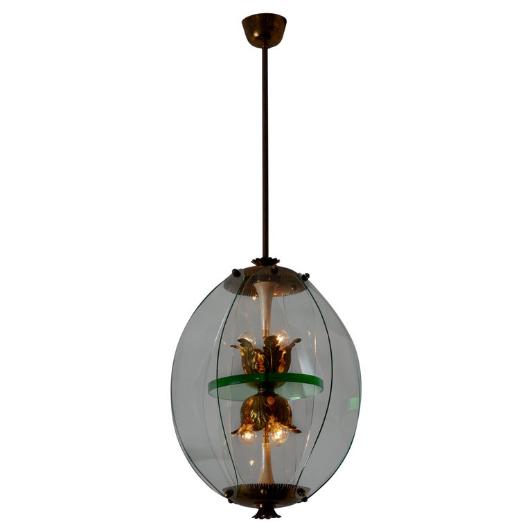 Pietro Chiesa for Fontana Arte Chandelier, 1940s, offered by rewire