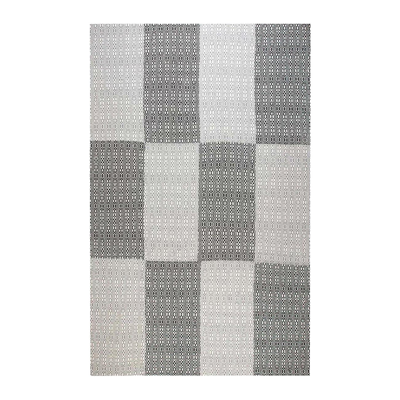 Modern Chessboard Pattern Flat-Weave Wool Rug by Doris Leslie Blau For Sale