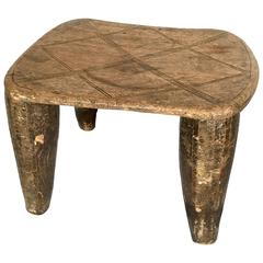 African Side Table, Stool