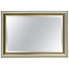 Vintage LOVELY SILVER & GOLD BEVELLED MiRROR