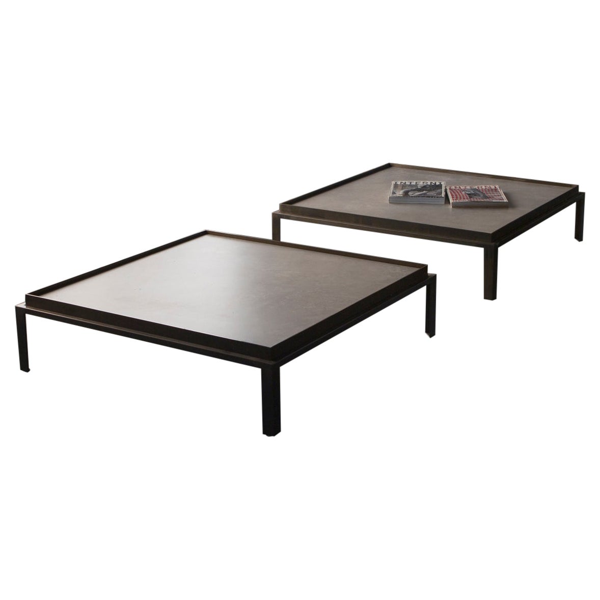 Table basse grise de Doimo Brasil