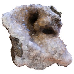Antique Natural Quartz Geode Decorative Object 