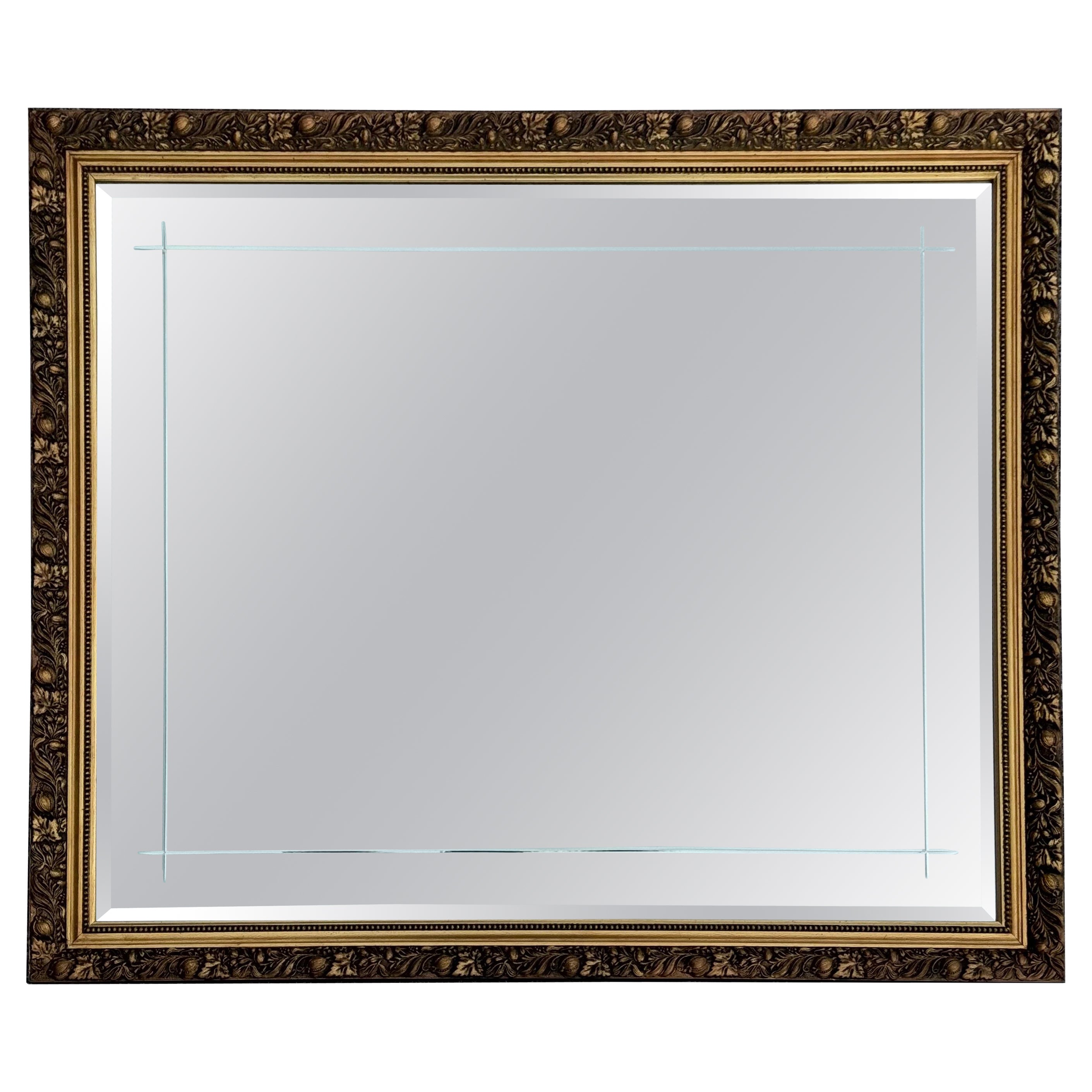 MIROR ORNATE D'ORIGINE VINTAGE 