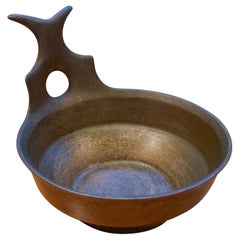 Cuenco de bronce de Esa Fredigolli, Italia. Firmado