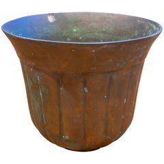 Used 1970s Italian Bronze Ice Bucket Signed by the Artist Esa Fedrigolli