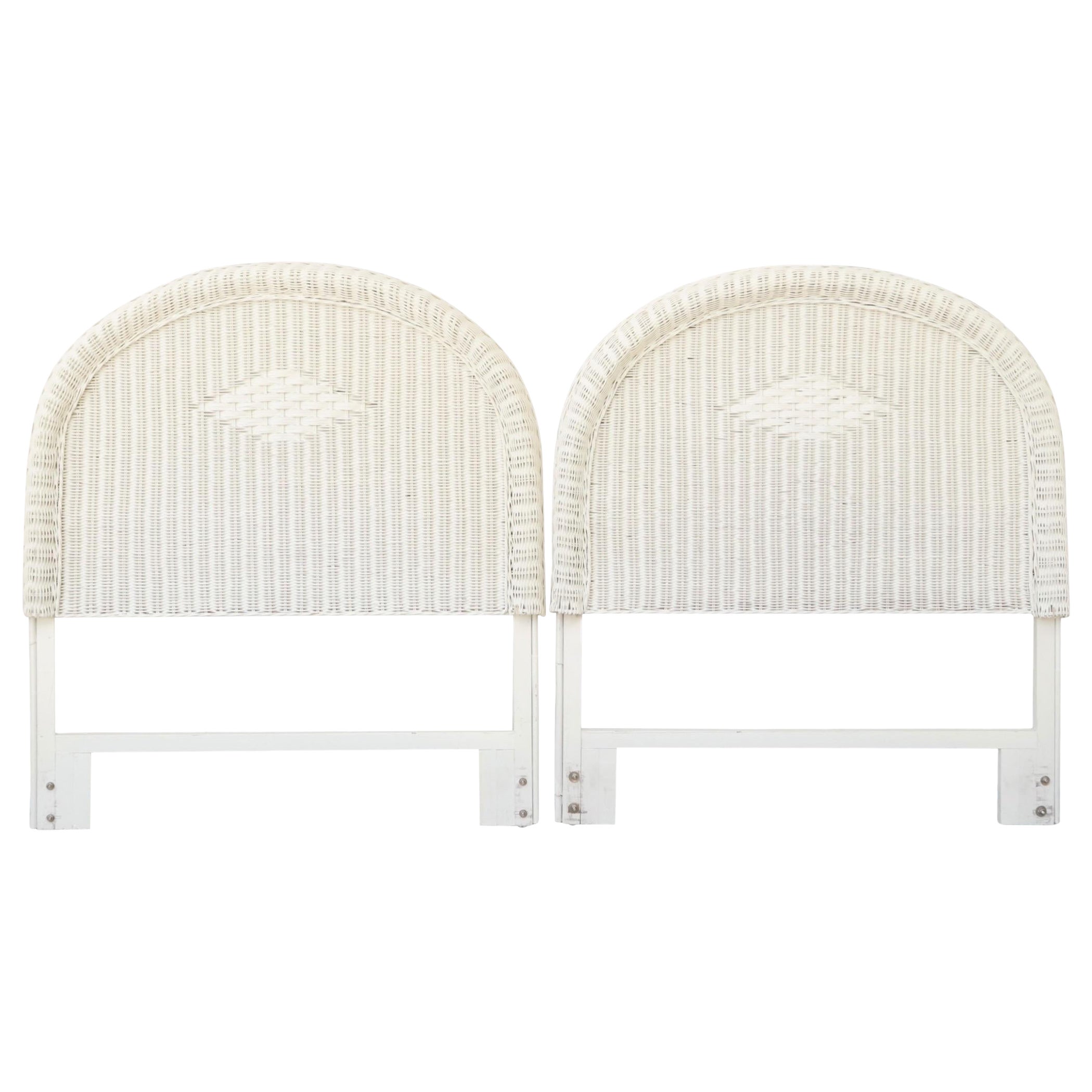 Twin Rattan Headboards - a Pair For Sale