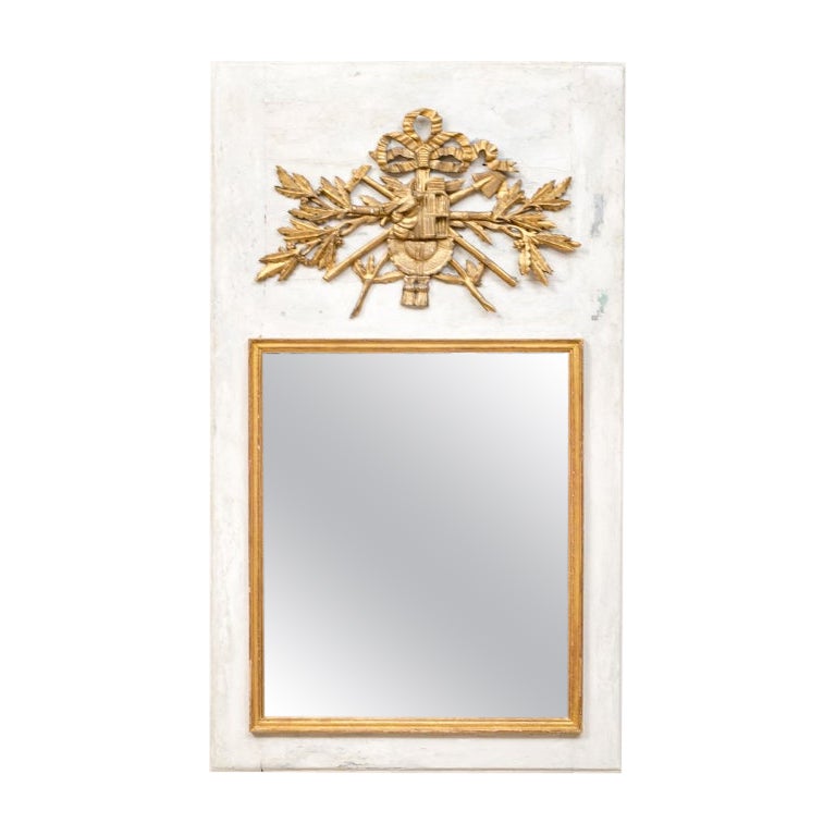 Antique Gilt Decorated Pier Mirror (miroir d'embarcadère) en vente