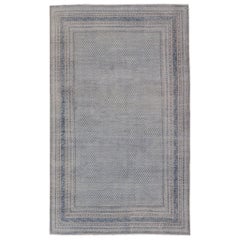 Magnifique tapis persan ancien de Tabriz au design géométrique 10'8 x 17'0