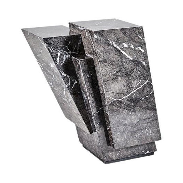 Antonio Pio Saracino, Pyrite, Marble Side Table, Italy, 2021 For Sale