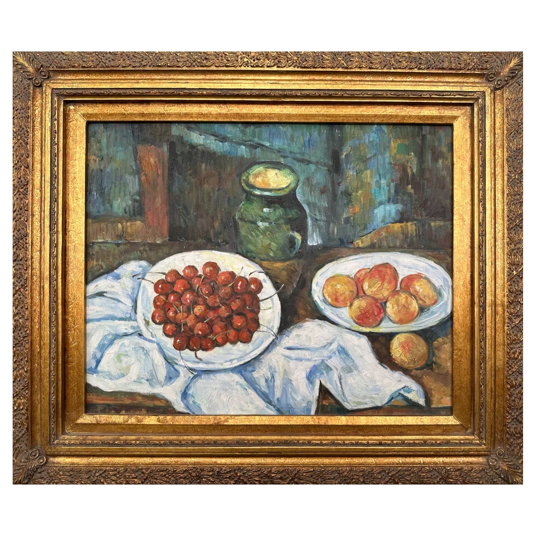 Beautiful Still Life in the Style of Gaugan For Sale