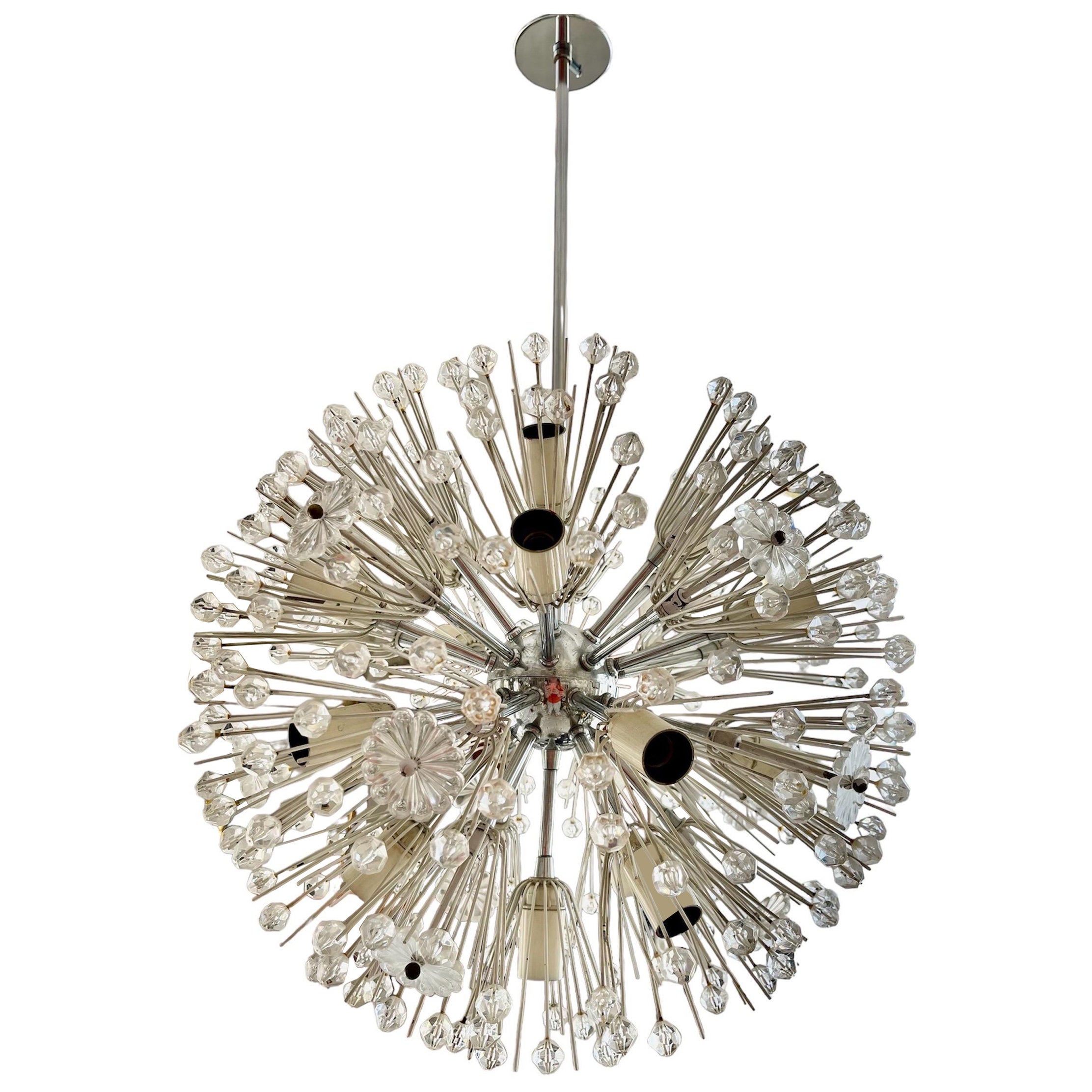 Starburst Chrome Chandelier by Emil Stejnar, Austria, 1960s