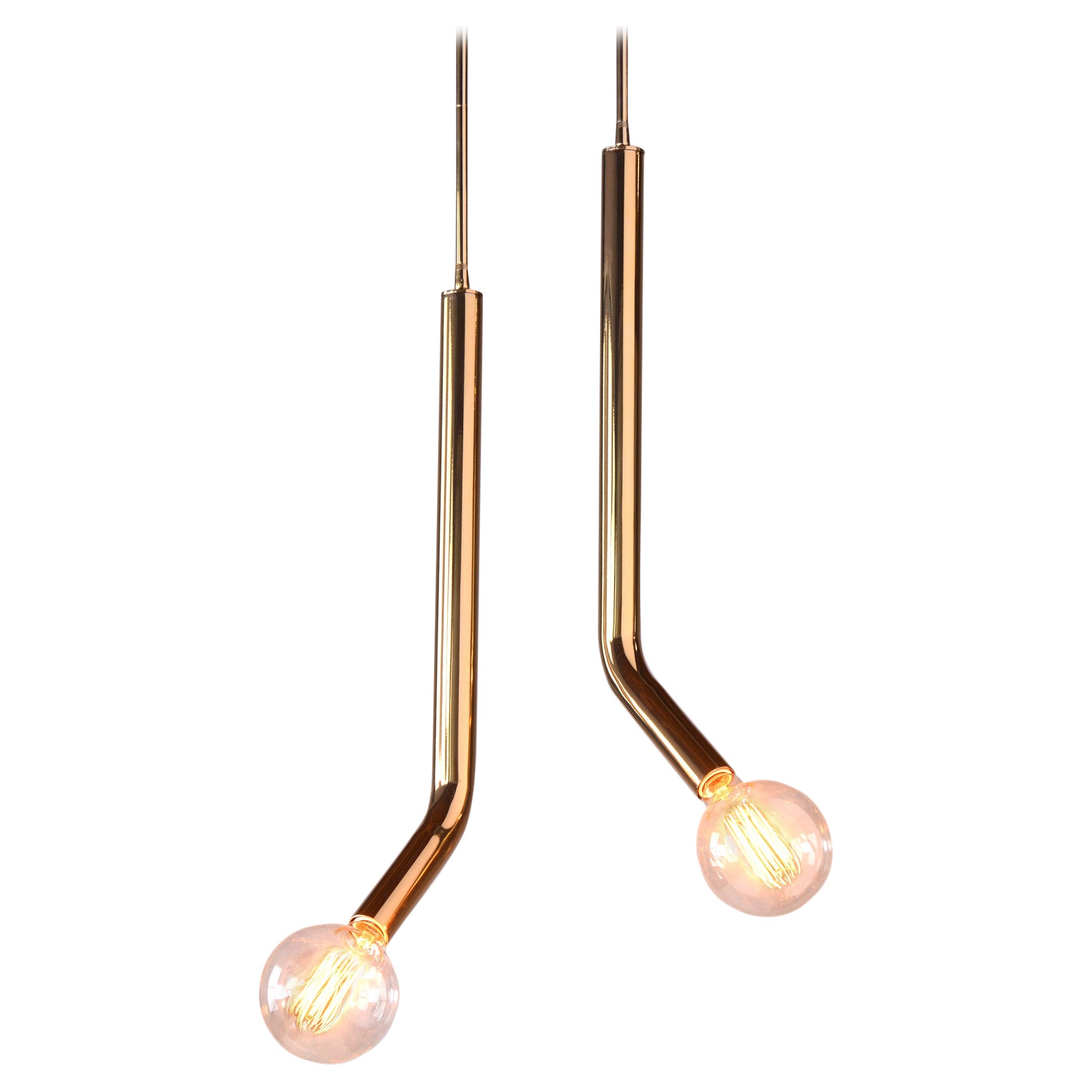 Set Of 2 Open Mic Pendant Lamps by Phase Design