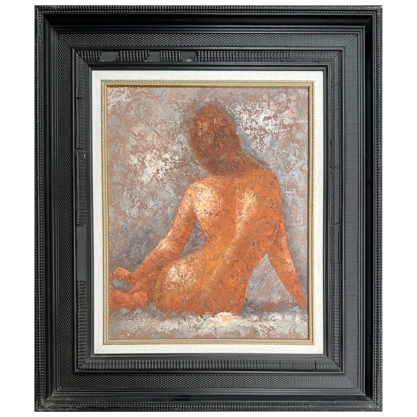 Nude Beautifully framed Oil Paining