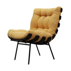 “Costella” Armchair in Hardwood & Fabric att. to Martin Eisler, 1950’s Brazil