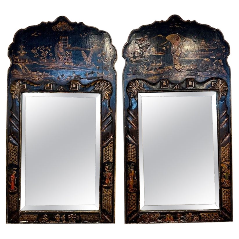 Pair of 19th Century Chinoiserie Mirrors