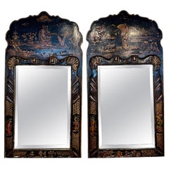 Coppia di specchi Chinoiserie del XIX secolo