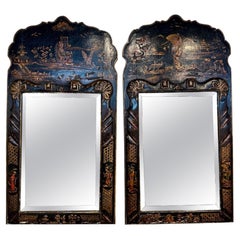 Pair of 19th Century Chinoiserie Mirrors