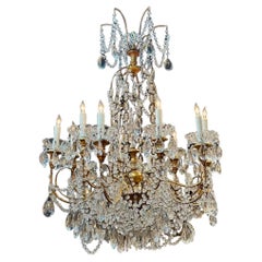 19th Century Italian Crystal Chandelier